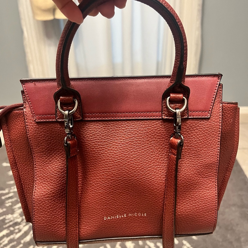 Nwot Danielle Nicole Veronica Satchel Burgundy / … - image 5